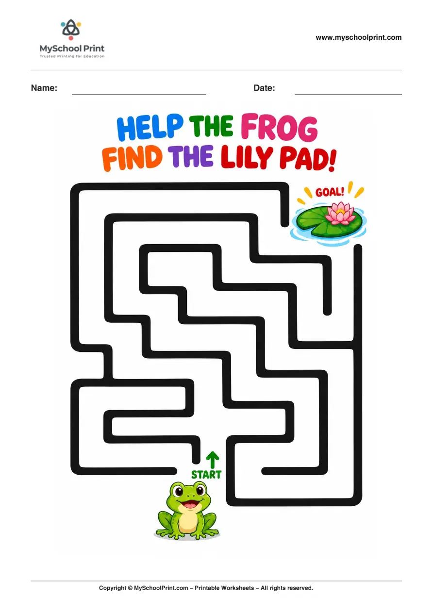 Maze worksheet 76 for kids