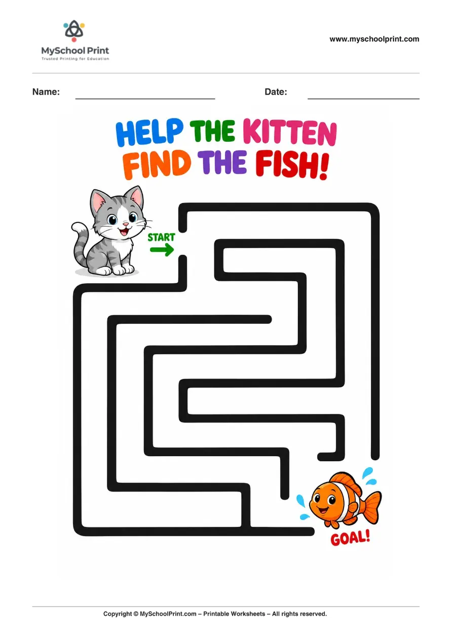 Maze worksheet 79 for kids