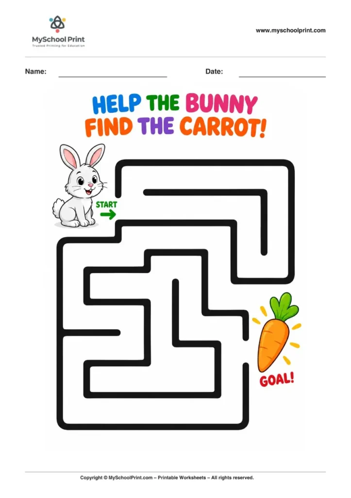 Maze worksheet 81 for kids
