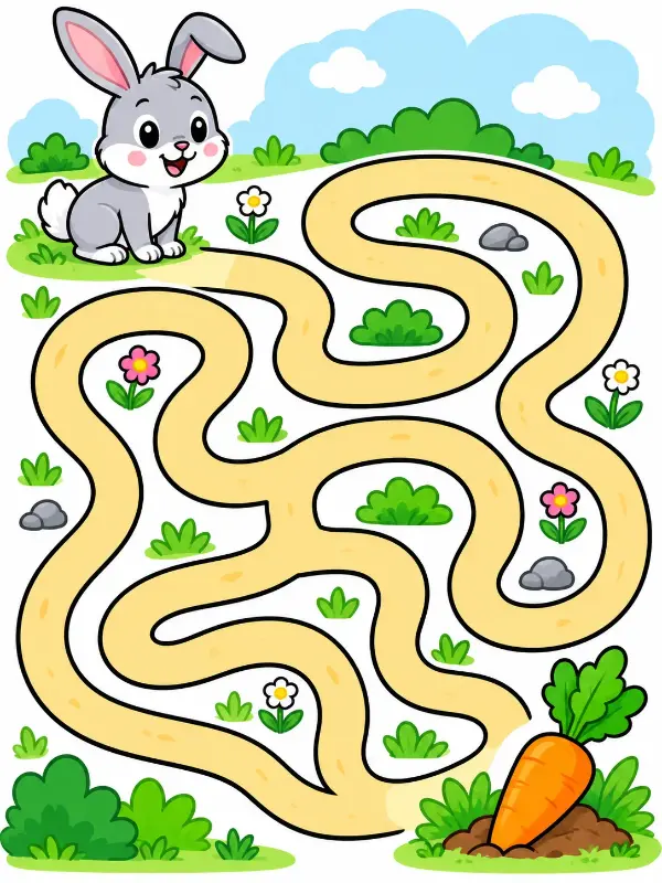 Maze worksheets for kids