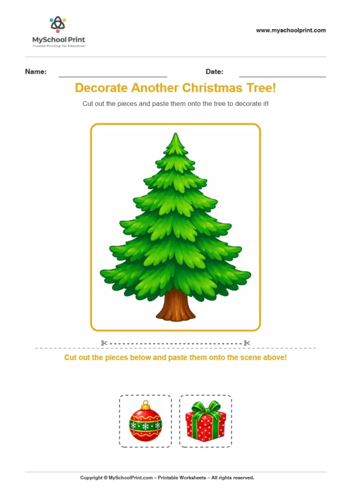 Pasting activity worksheet 07 for kids