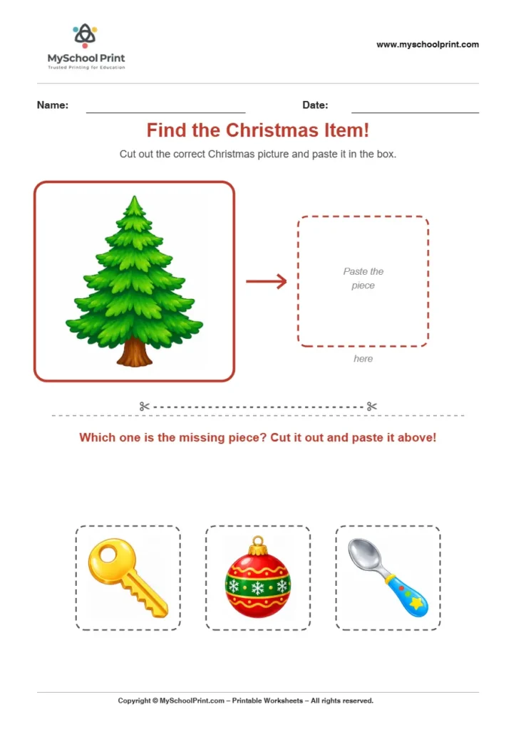 Pasting activity worksheet 18 for kids