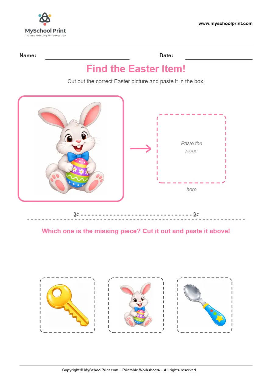 Pasting activity worksheet 23 for kids