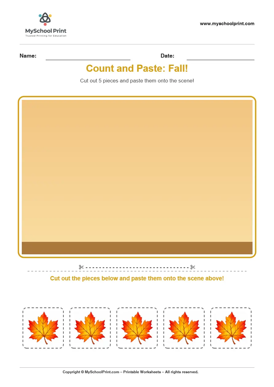 Pasting activity worksheet 27 for kids