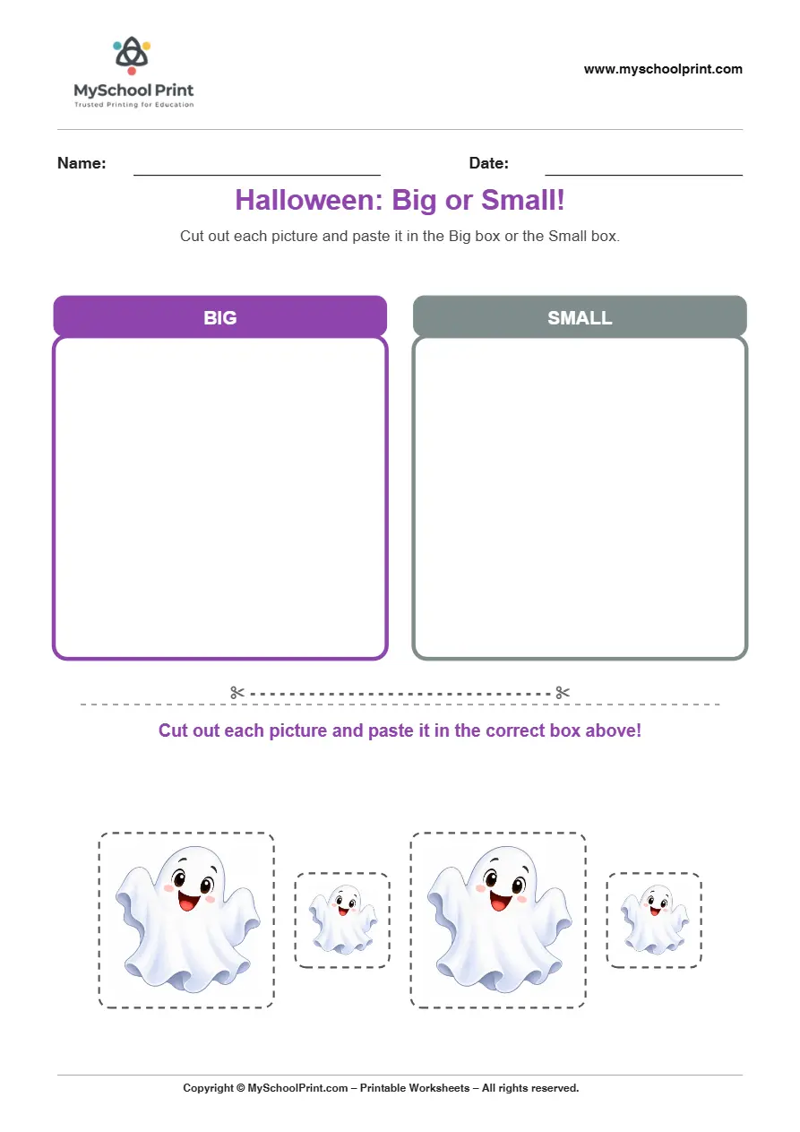 Pasting activity worksheet 34 for kids