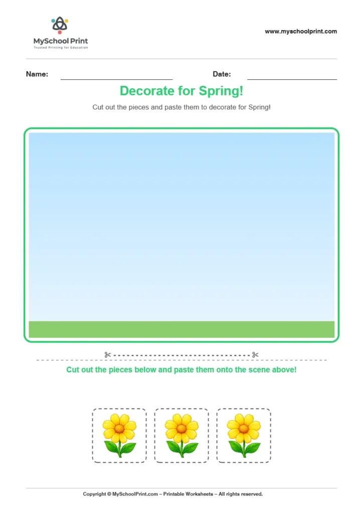Pasting activity worksheet 36 for kids