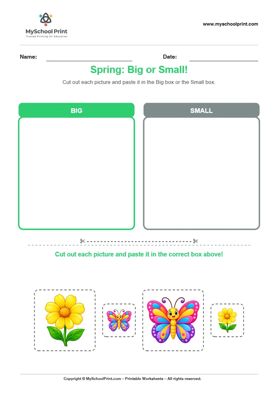 Pasting activity worksheet 39 for kids