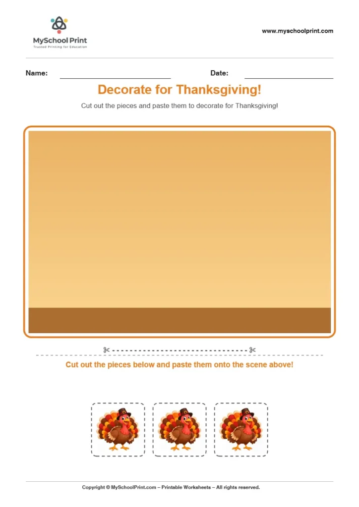 Pasting activity worksheet 46 for kids