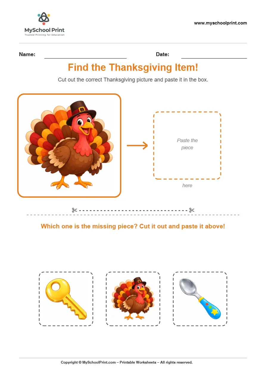 Pasting activity worksheet 48 for kids
