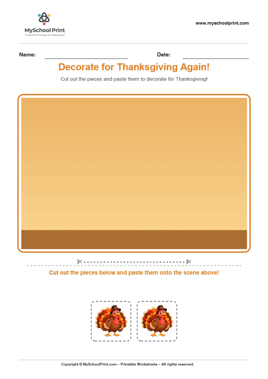 Pasting activity worksheet 50 for kids