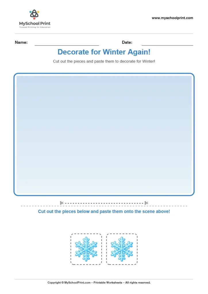 Pasting activity worksheet 55 for kids