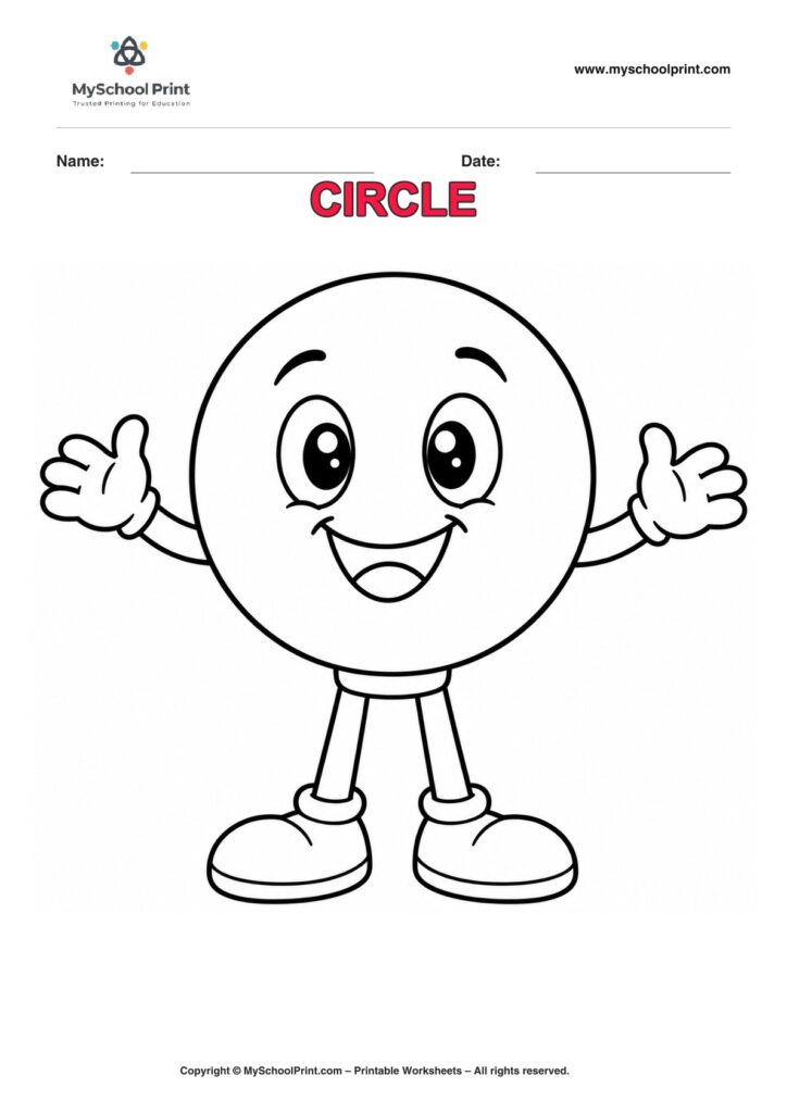 shape coloring worksheet 24 for preschool and kindergarten