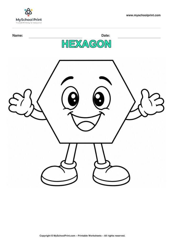 shape coloring worksheet 27 for preschool and kindergarten