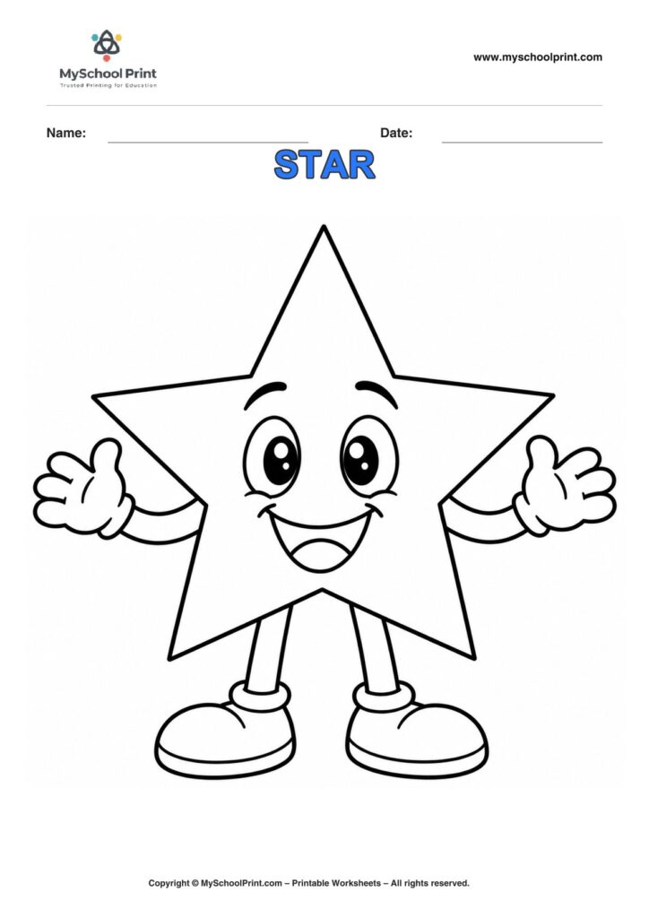 shape coloring worksheet 32 for preschool and kindergarten