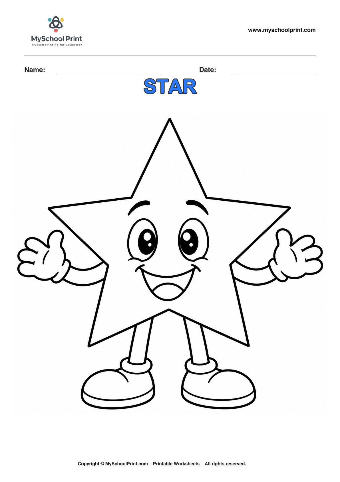 shape coloring worksheet 32 for preschool and kindergarten