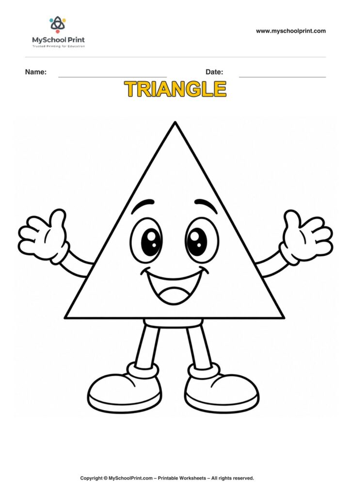 shape coloring worksheet 33 for preschool and kindergarten