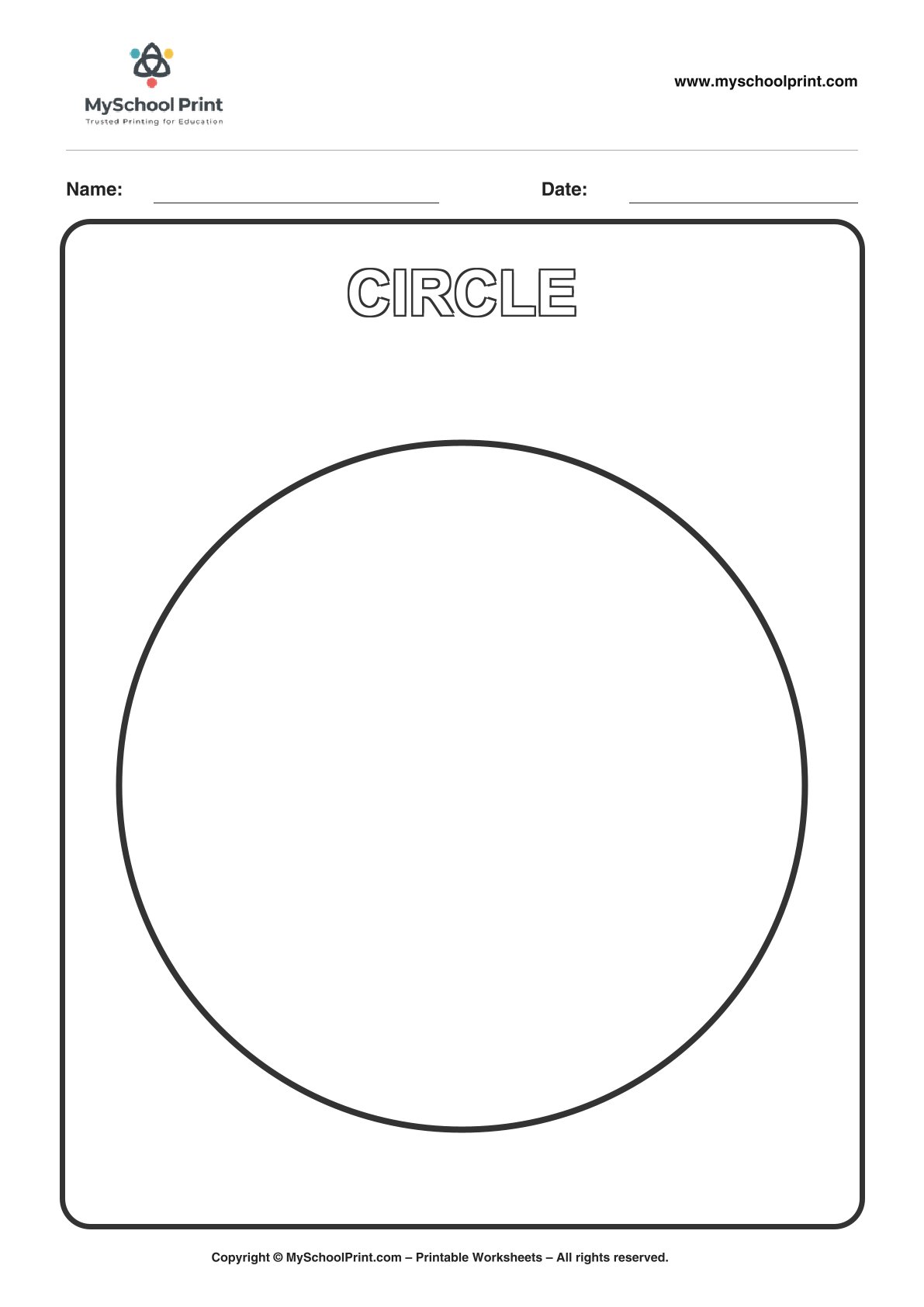 shape coloring worksheet 57 for preschool and kindergarten