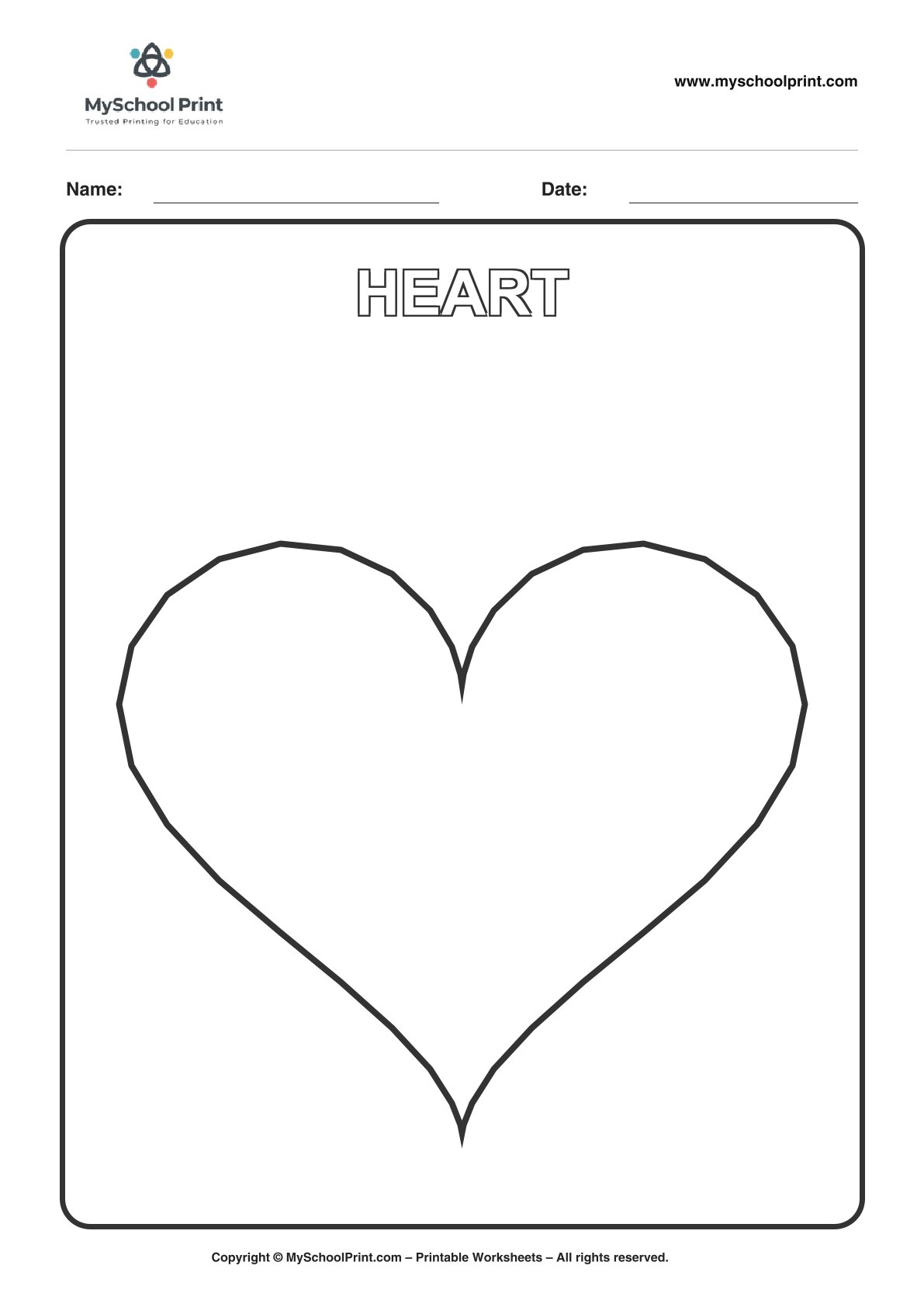 shape coloring worksheet 59 for preschool and kindergarten