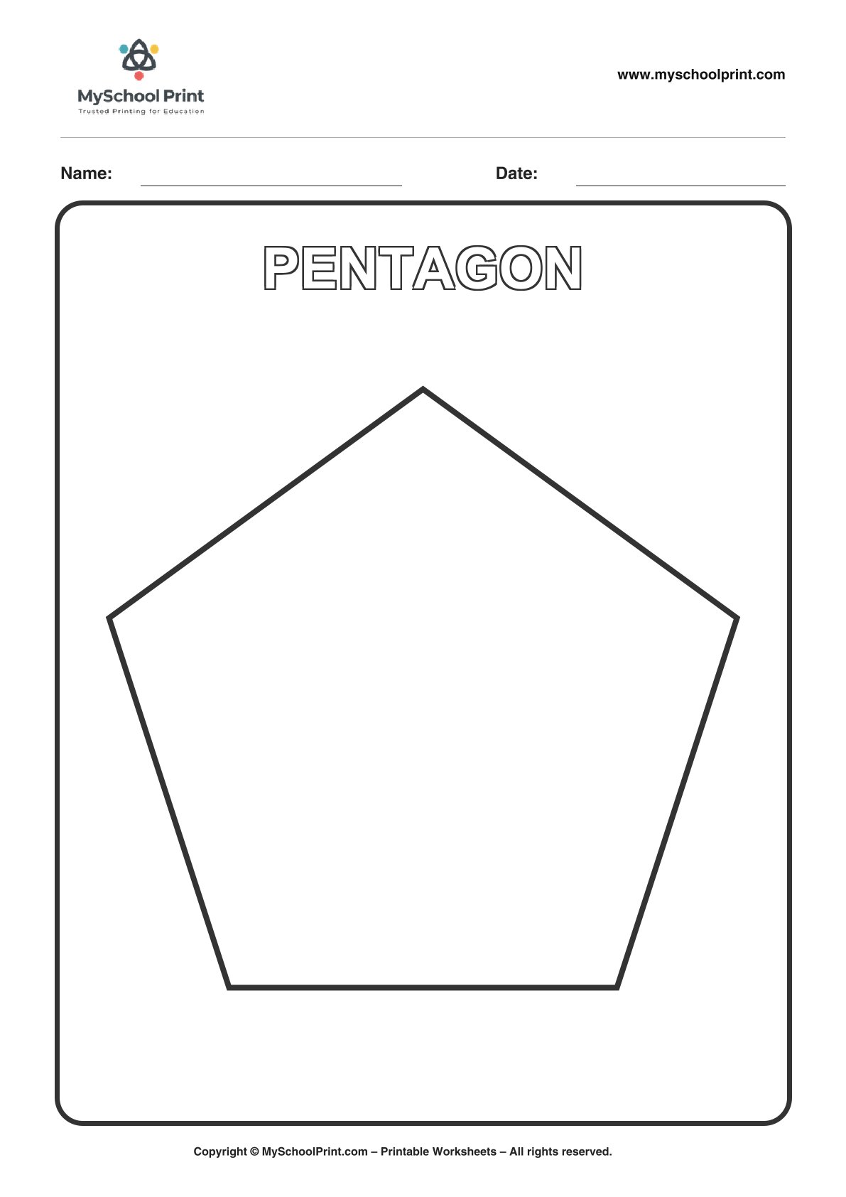shape coloring worksheet 62 for preschool and kindergarten