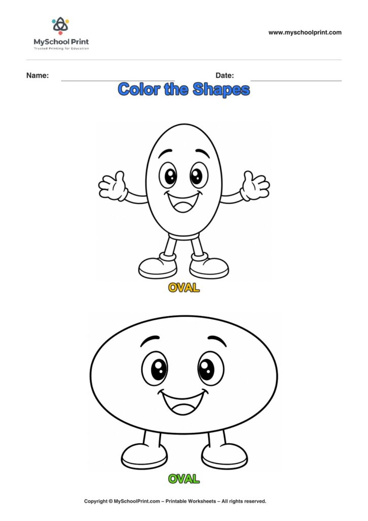 shape coloring worksheet 67 for preschool and kindergarten