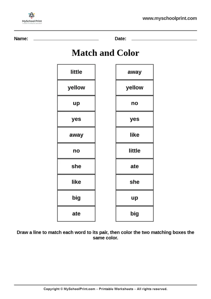 sight words worksheet 60 for kindergarten reading practice