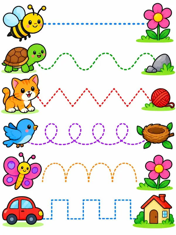 Tracing worksheets for kids