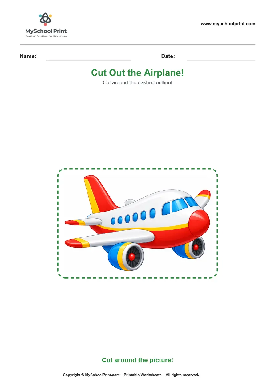 Scissor activity worksheet 115 for kids