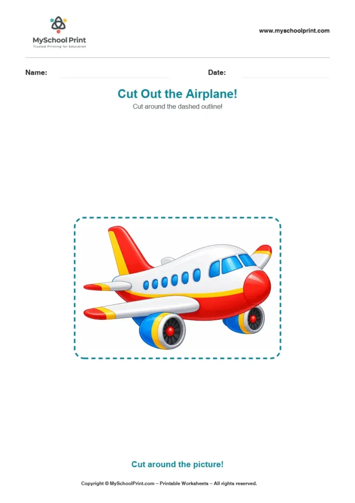 Scissor activity worksheet 116 for kids