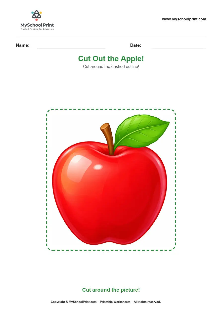 Scissor activity worksheet 117 for kids