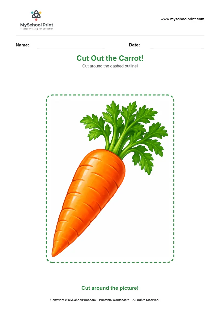 Scissor activity worksheet 125 for kids