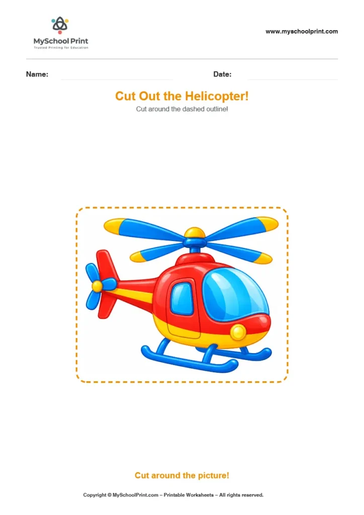 Scissor activity worksheet 134 for kids