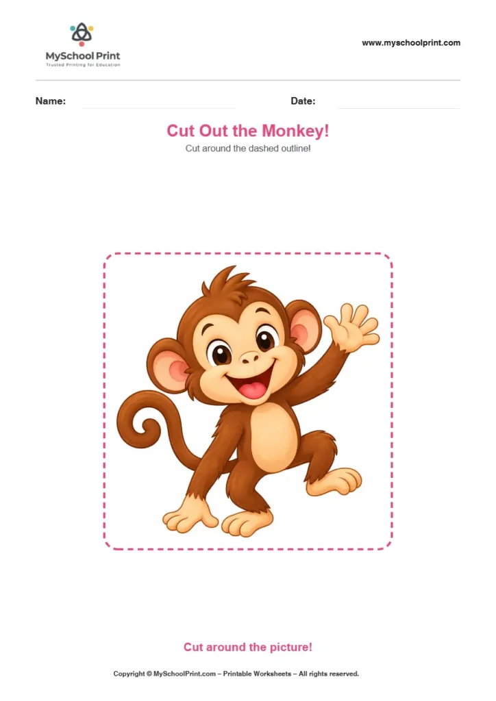 Scissor activity worksheet 138 for kids