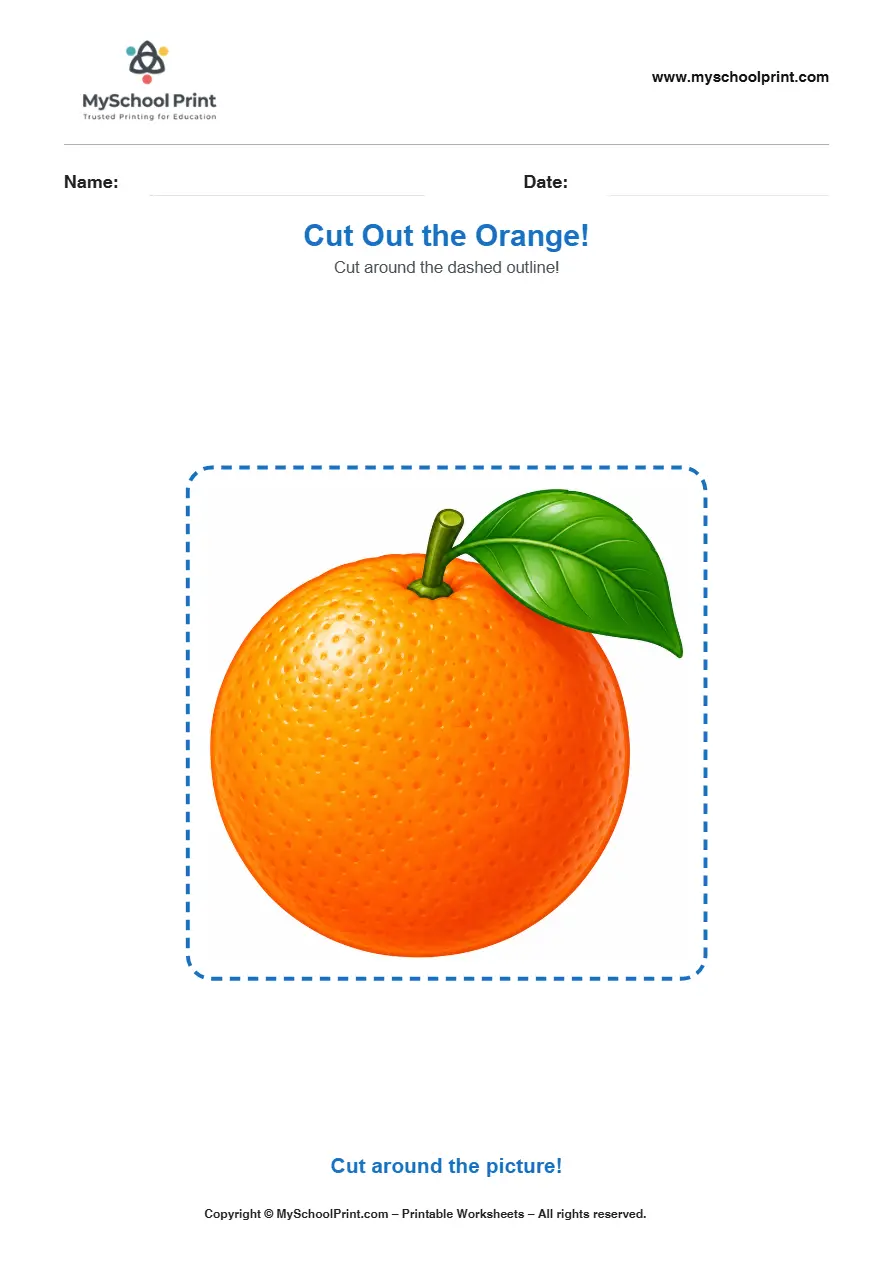 Scissor activity worksheet 139 for kids