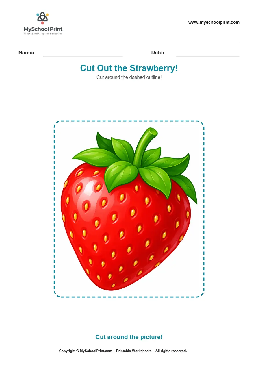 Scissor activity worksheet 142 for kids