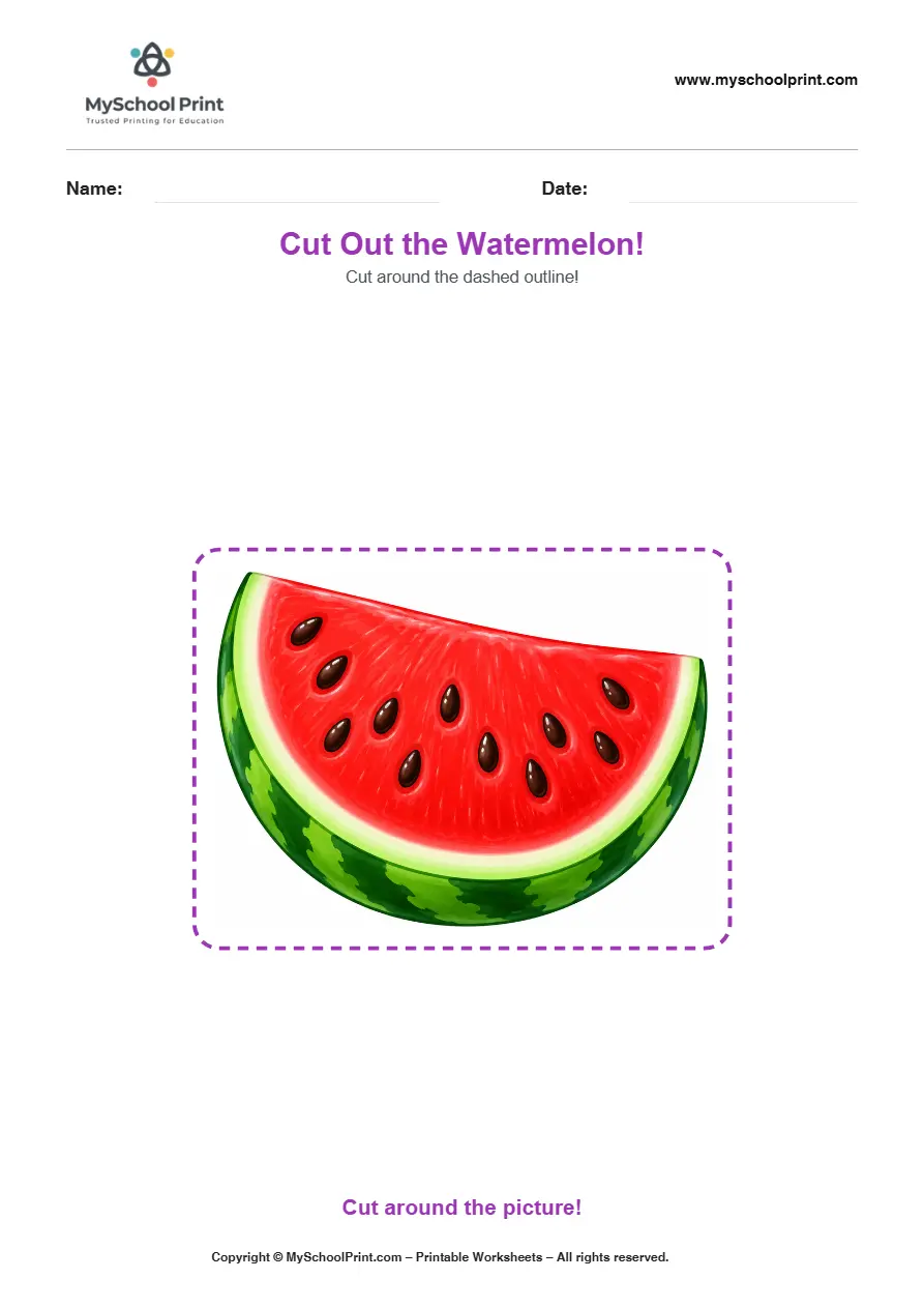 Scissor activity worksheet 148 for kids
