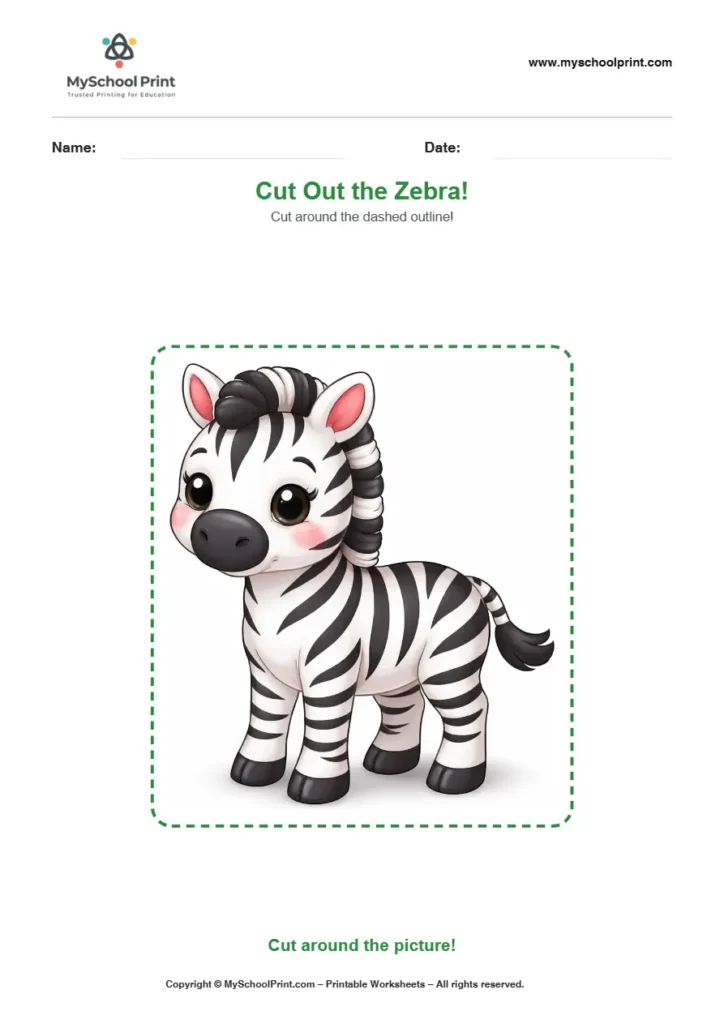 Scissor activity worksheet 149 for kids