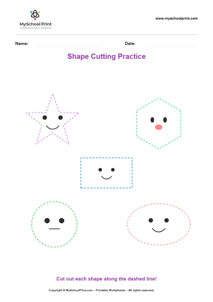 Scissor activity worksheet 23 for kids