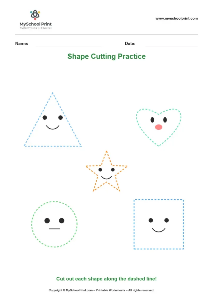 Scissor activity worksheet 27 for kids