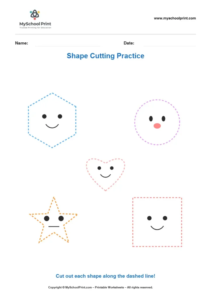 Scissor activity worksheet 29 for kids