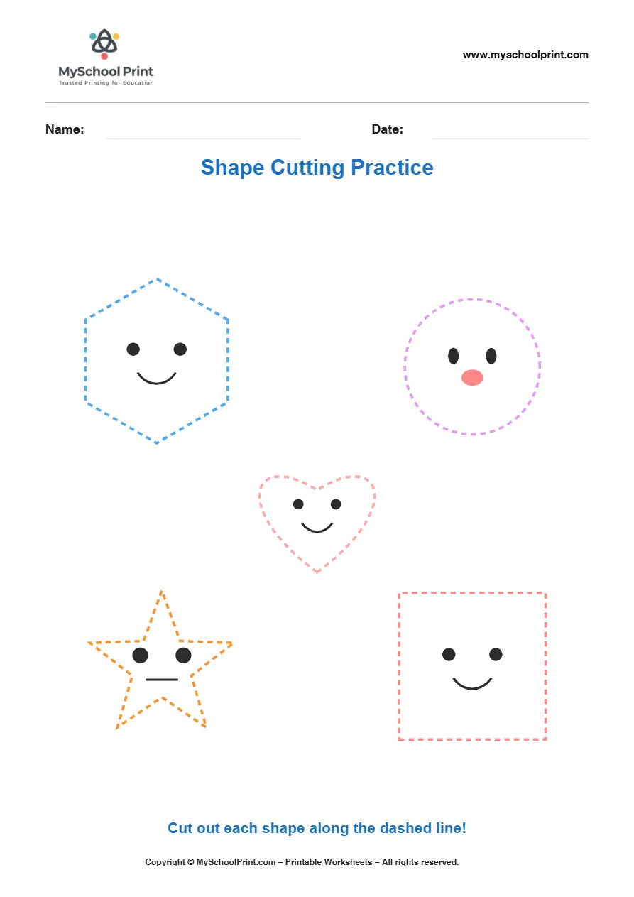 Scissor activity worksheet 29 for kids