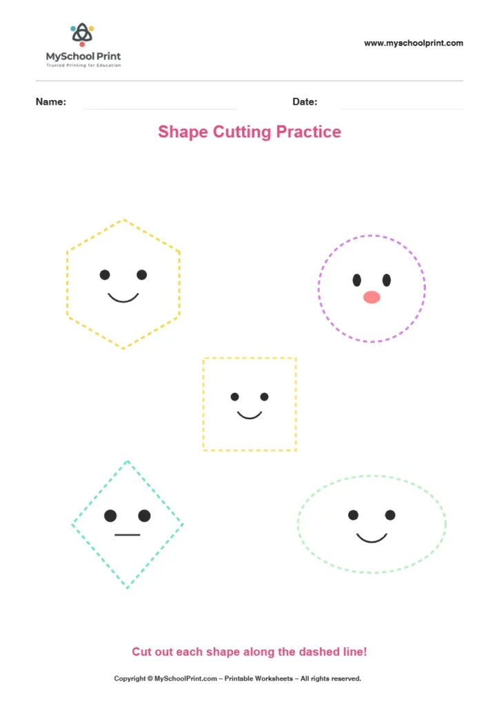 Scissor activity worksheet 31 for kids