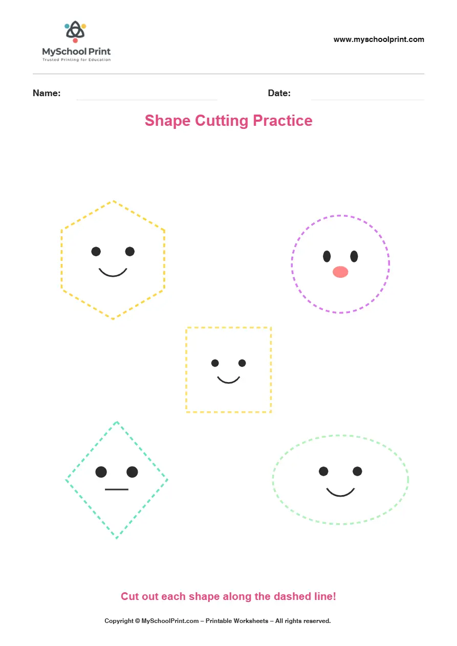 Scissor activity worksheet 31 for kids