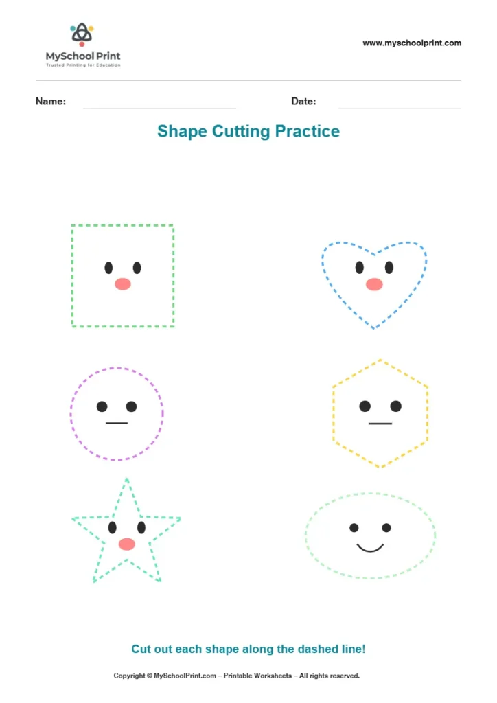 Scissor activity worksheet 32 for kids