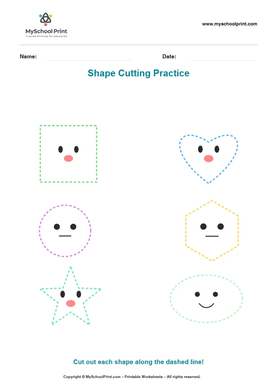 Scissor activity worksheet 32 for kids