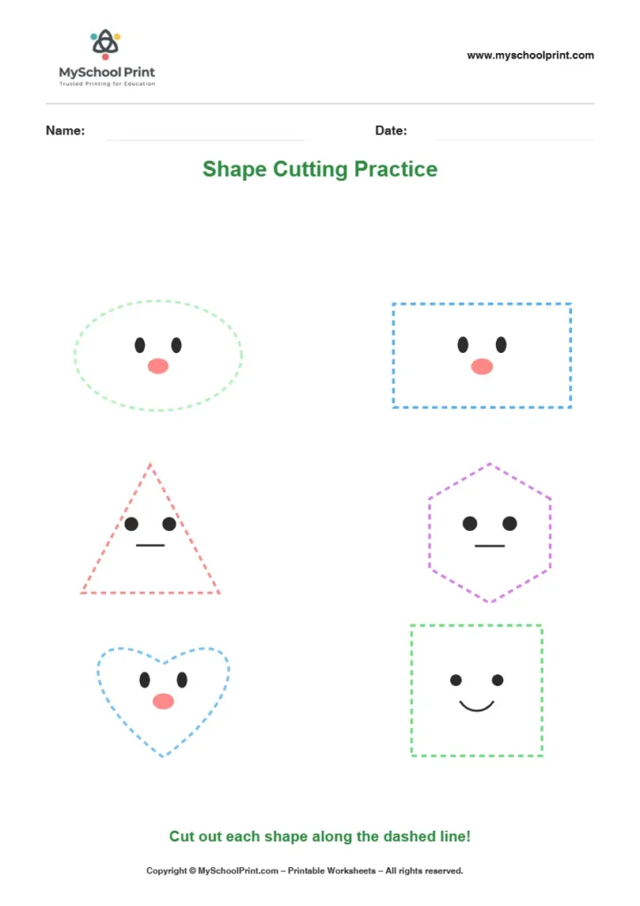 Scissor activity worksheet 34 for kids
