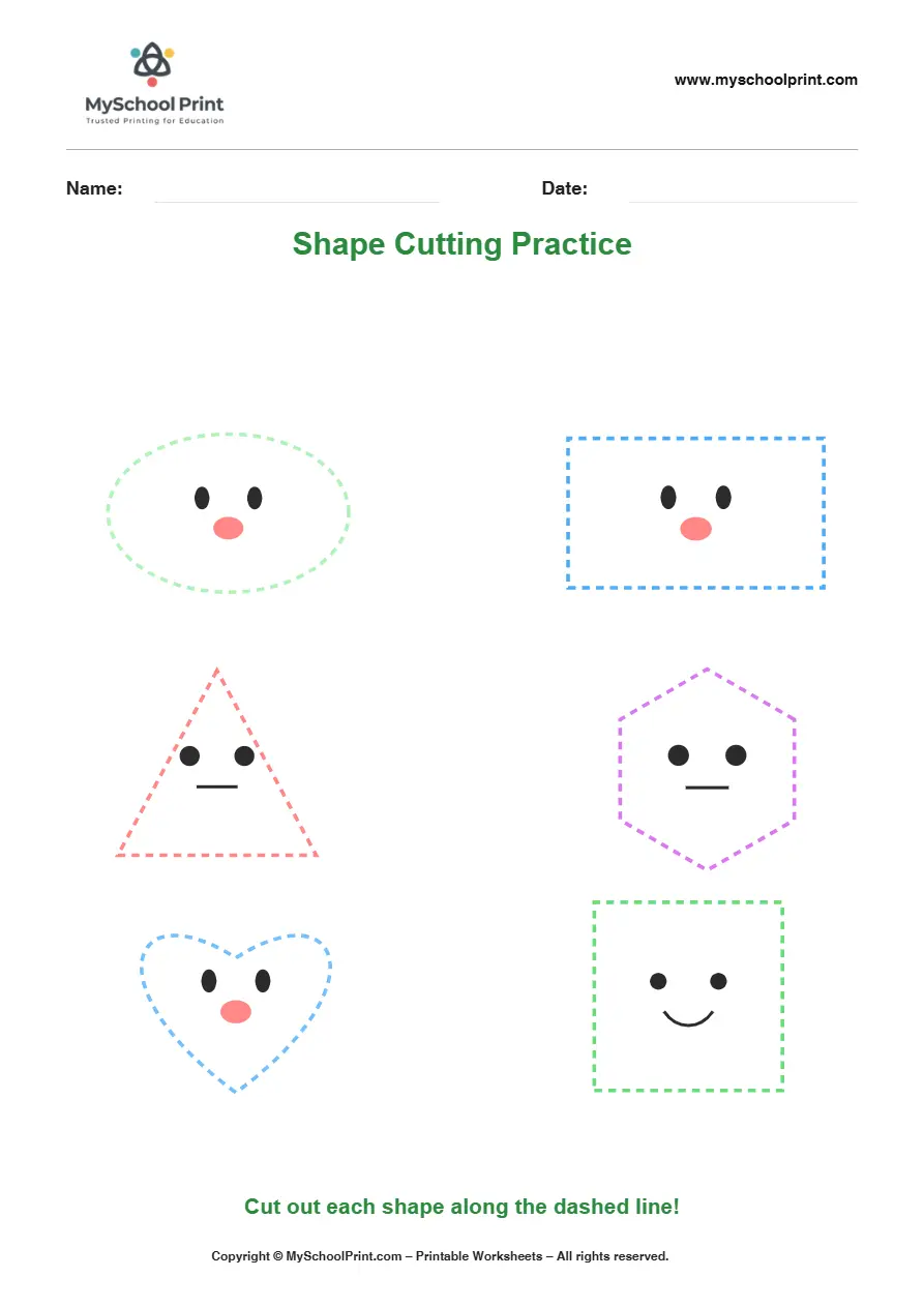 Scissor activity worksheet 34 for kids