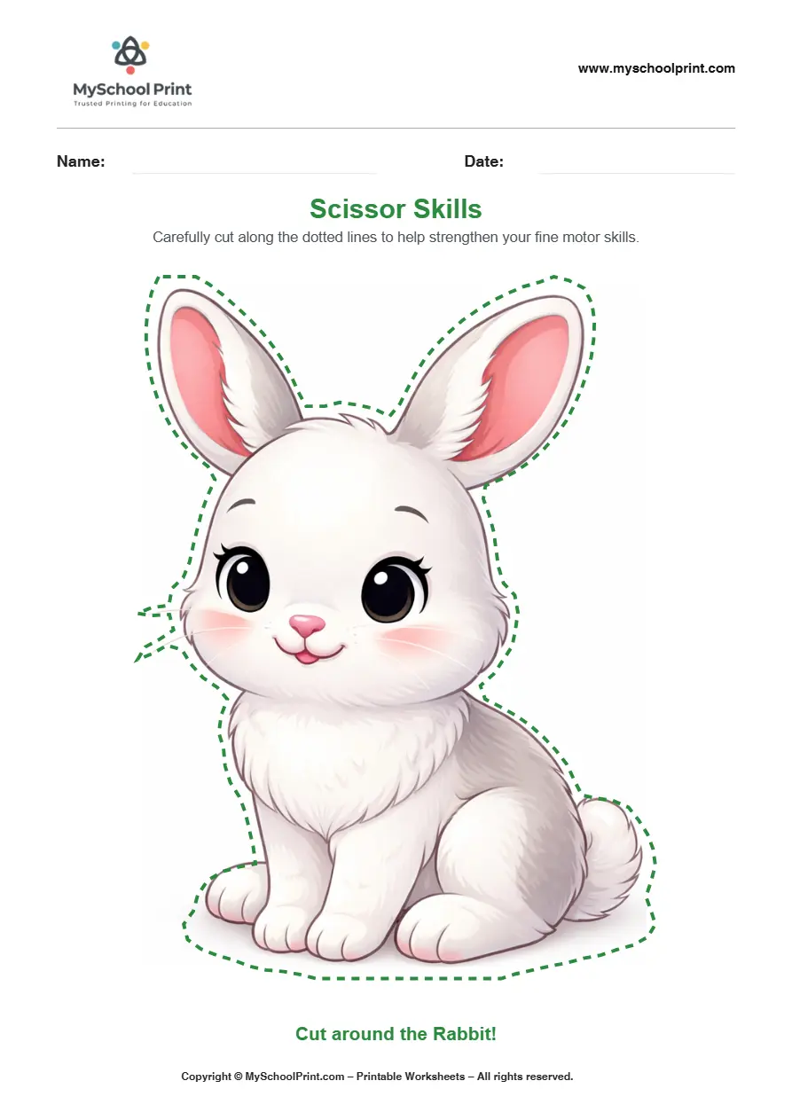 Scissor activity worksheet 47 for kids