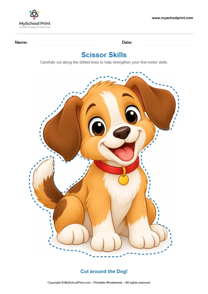 Scissor activity worksheet 49 for kids