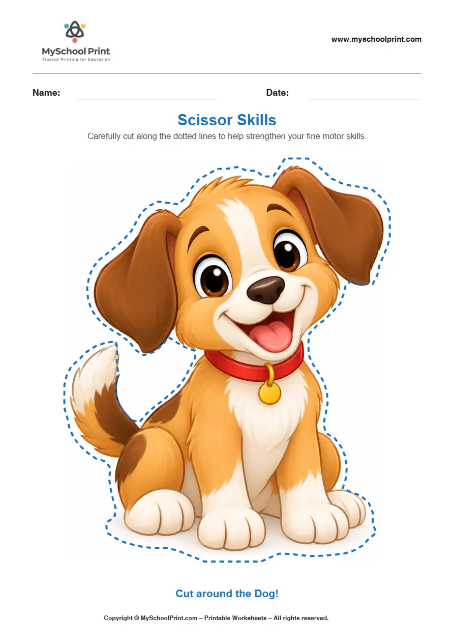 Scissor activity worksheet 49 for kids