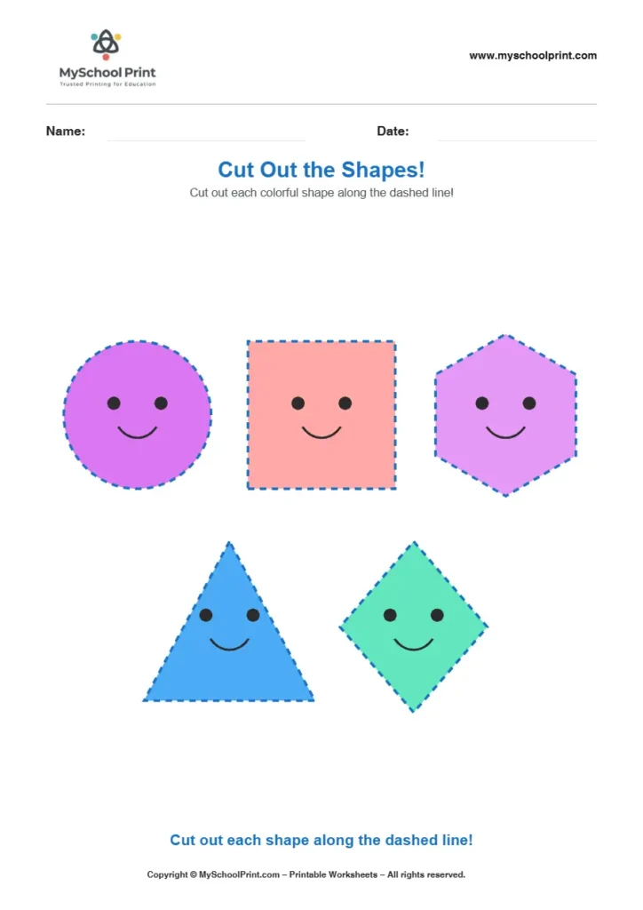 Scissor activity worksheet 63 for kids